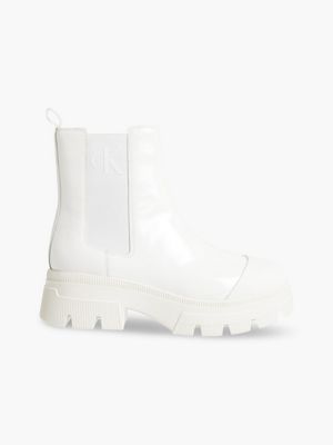 calvin klein white boots