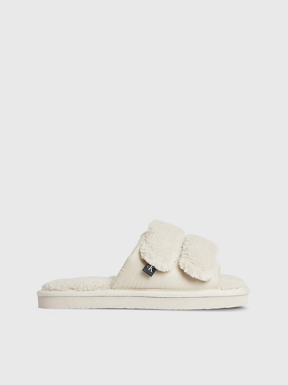 EGGSHELL Recycled Faux Shearling Slippers undefined women Calvin Klein
