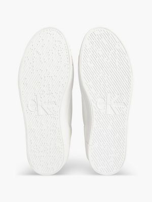 WHITE Recycled Platform Hight-Top Trainers for women CALVIN KLEIN JEANS