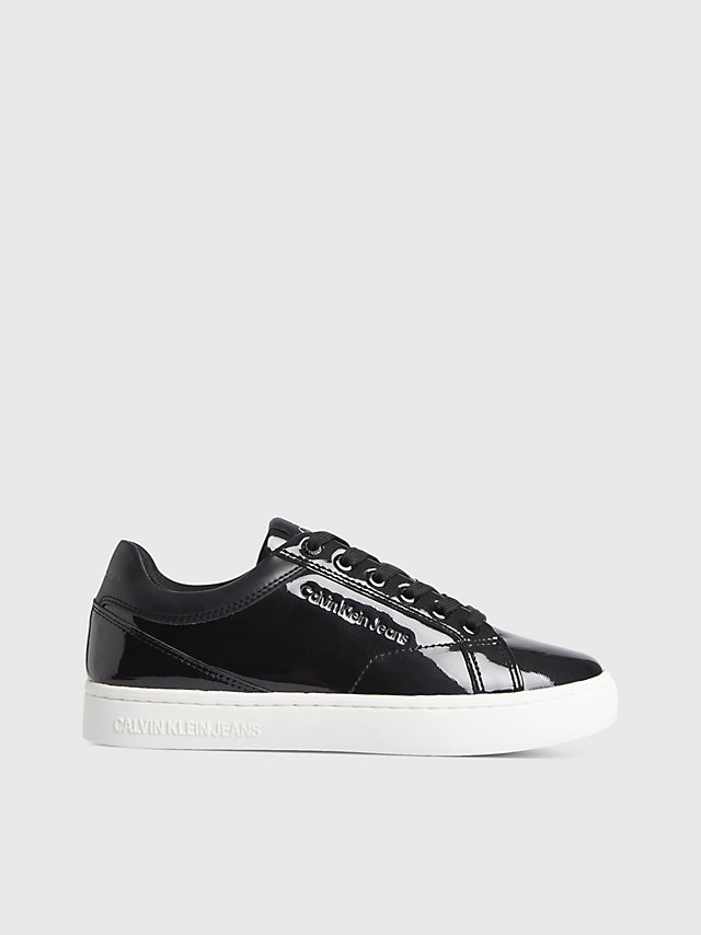 Black Patent Leather Trainers undefined women Calvin Klein