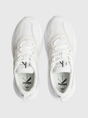 WHITE Sneaker in pelle da donna CALVIN KLEIN JEANS