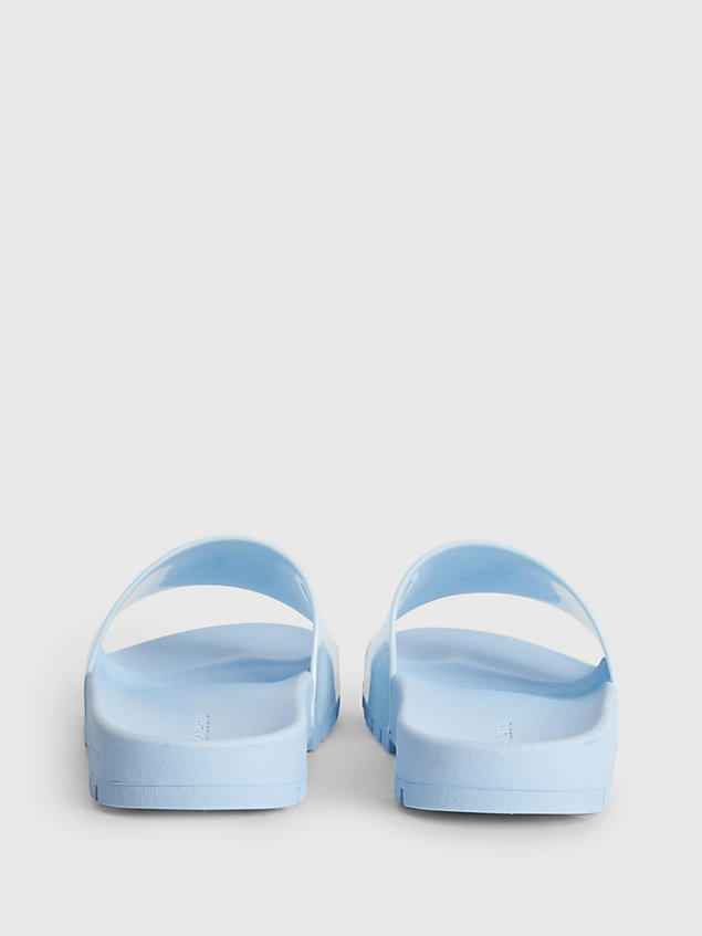 blue logo-slippers für damen - calvin klein jeans