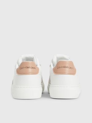 WHITE/ANCIENT WHITE Sneakers aus Wildleder für Damen CALVIN KLEIN JEANS