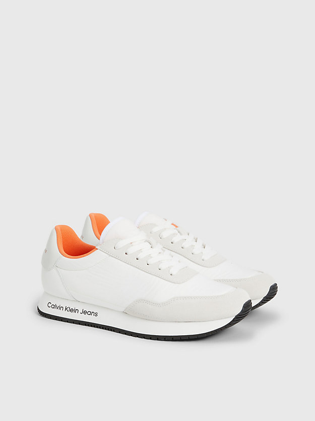 white/creamy white recycled trainers for women calvin klein jeans