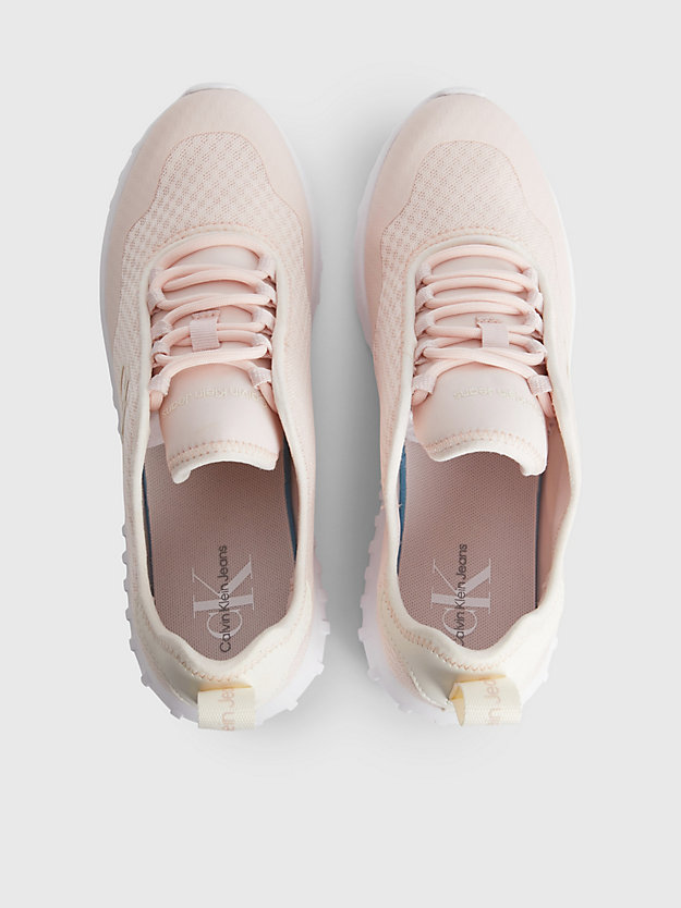 PEACH BLUSH/CREAMY WHITE Recycled Mesh Trainers for women CALVIN KLEIN JEANS