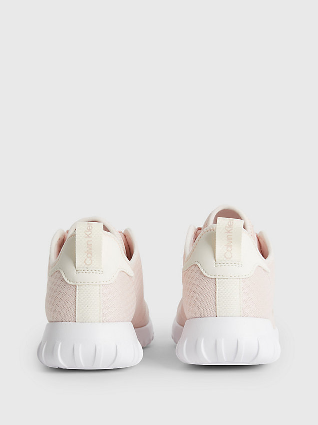 pink recycled mesh trainers for women calvin klein jeans