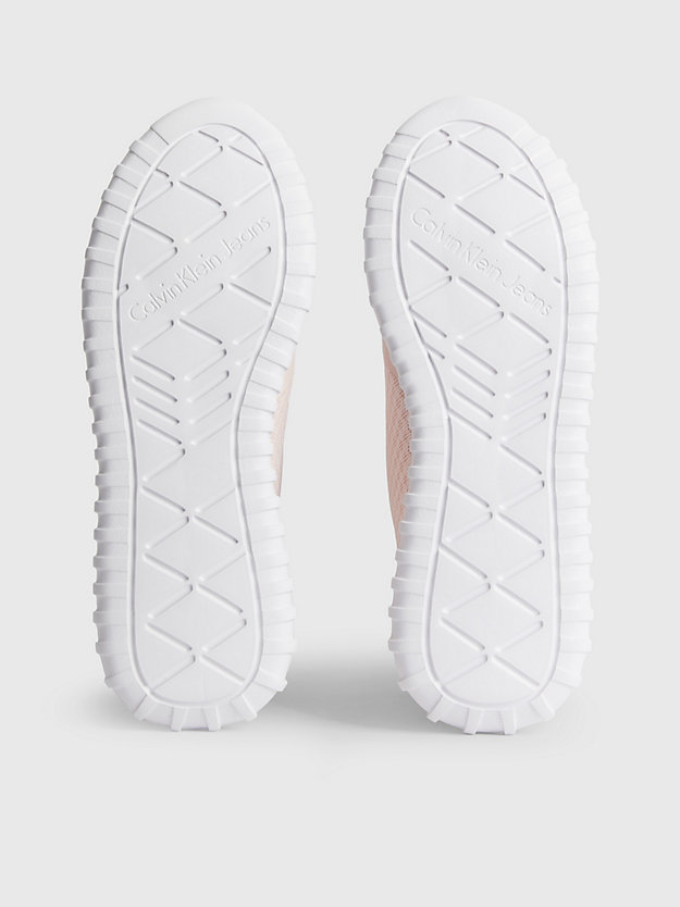 PEACH BLUSH/CREAMY WHITE Sneakers aus recyceltem Mesh für Damen CALVIN KLEIN JEANS