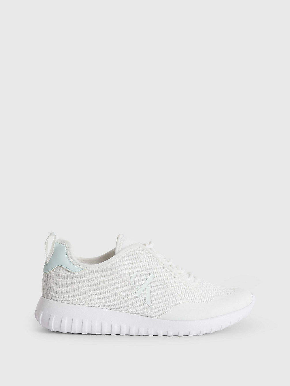 WHITE/CREAMY WHITE Recycled Mesh Trainers undefined women Calvin Klein
