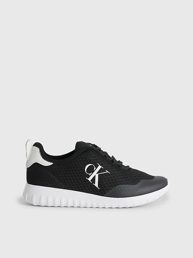 Black Recycled Mesh Trainers undefined women Calvin Klein