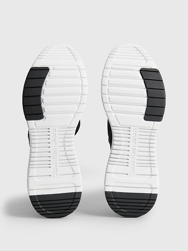 BLACK / WHITE Recycelte Strick-Sneakers für Damen CALVIN KLEIN JEANS