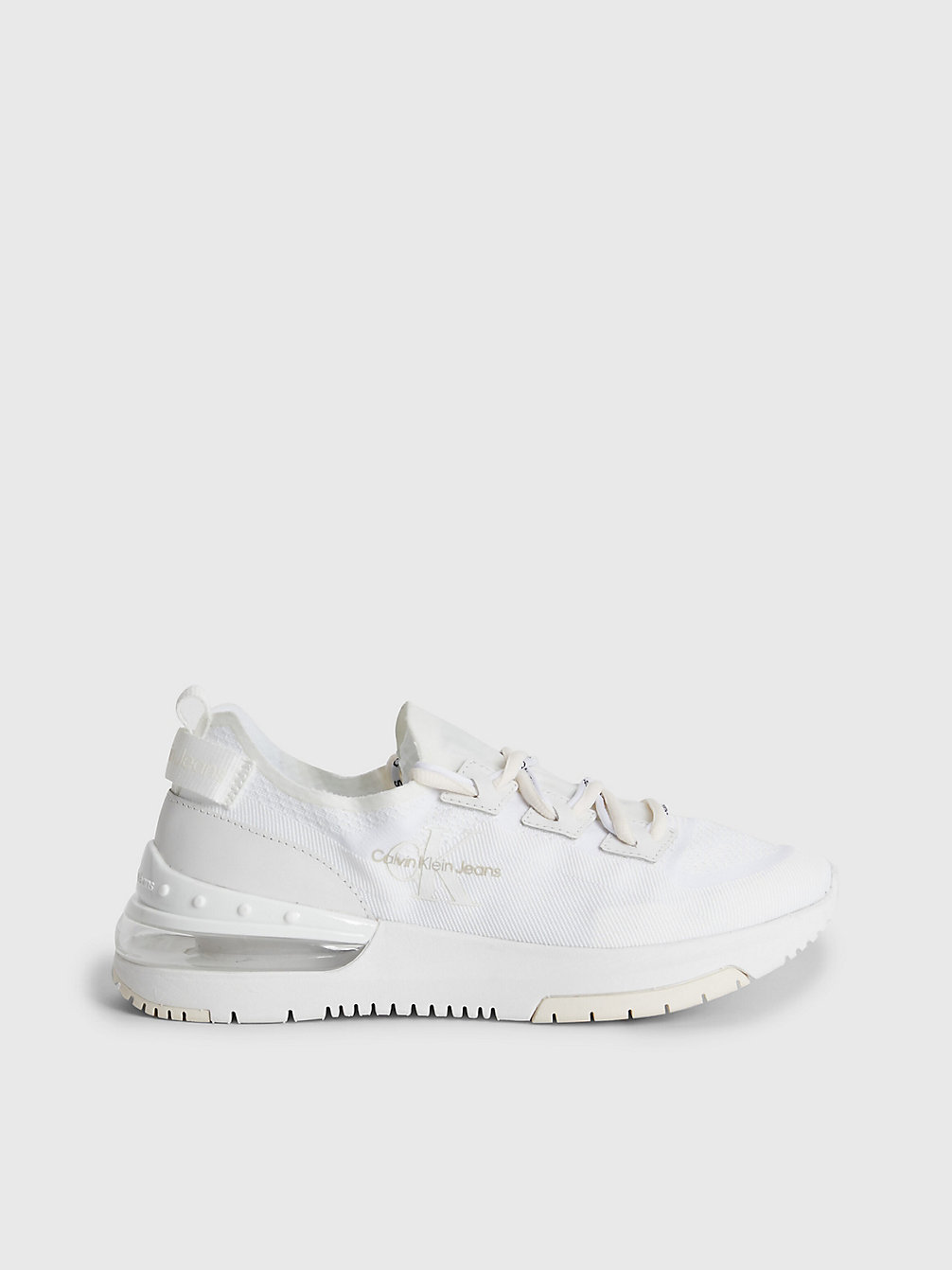 TRIPLE WHITE Recycled Knit Trainers undefined women Calvin Klein