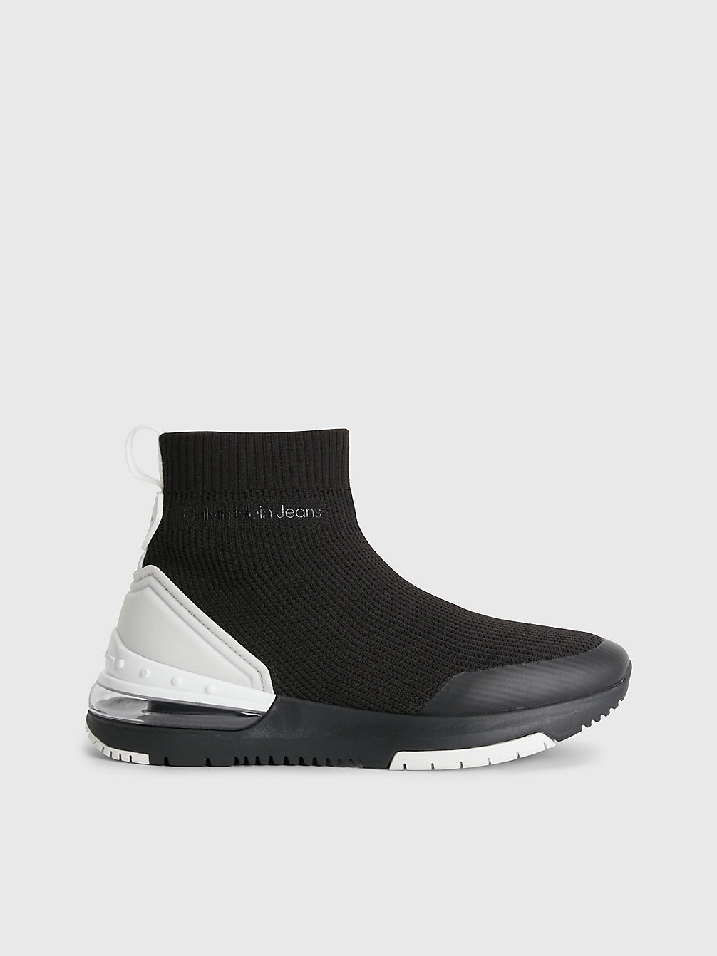 BLACK Recycled High-Top Sock Trainers undefined women Calvin Klein