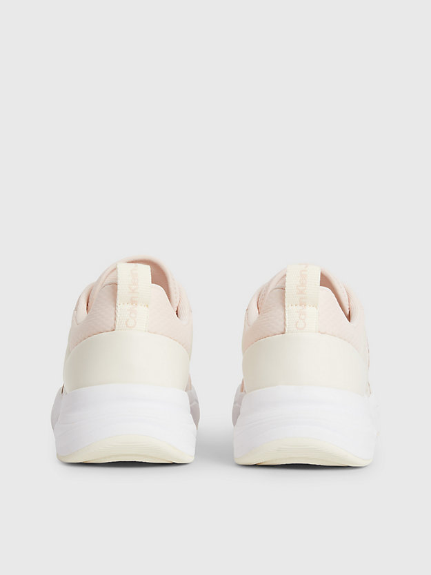 PEACH BLUSH/CREAMY WHITE Recycled Mesh Trainers for women CALVIN KLEIN JEANS