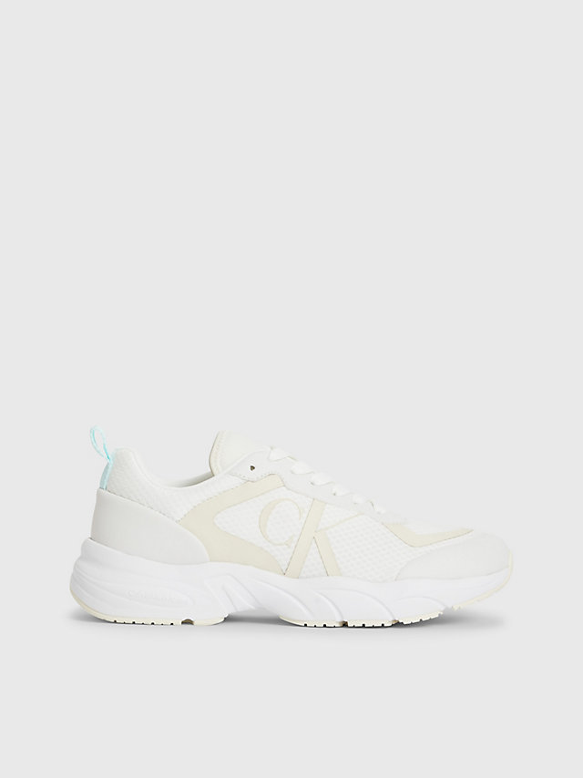 White/creamy White Sneakers Van Gerecycled Mesh undefined dames Calvin Klein