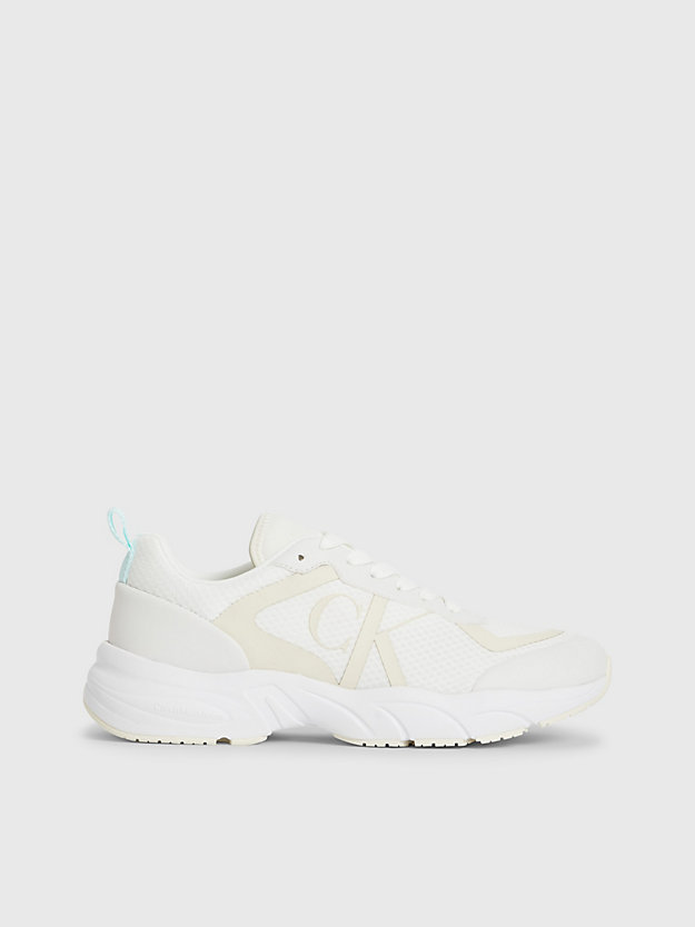 WHITE/CREAMY WHITE Recycled Mesh Trainers for women CALVIN KLEIN JEANS
