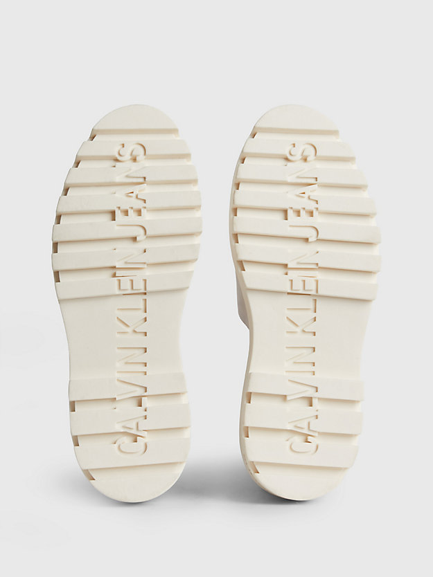ancient white recycled platform logo sandals for women calvin klein jeans