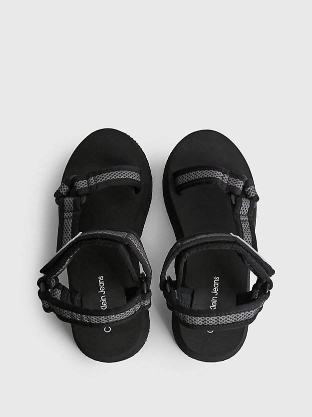 BLACK Recycled Mesh Sandals for women CALVIN KLEIN JEANS