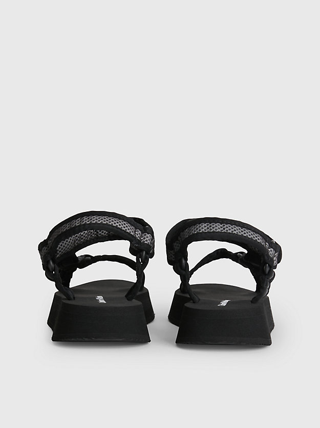 BLACK Gerecycled mesh sandalen voor dames CALVIN KLEIN JEANS