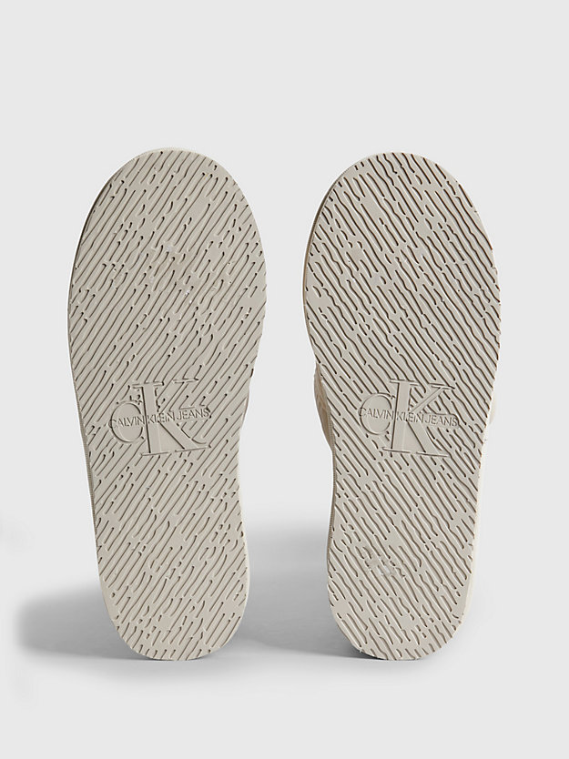 eggshell recycled puffer slippers for women calvin klein jeans