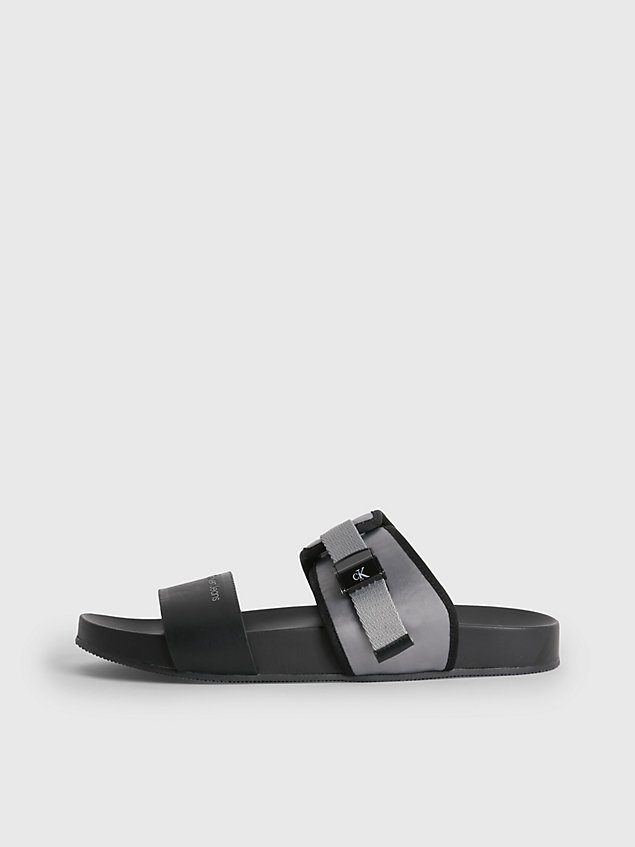 black gerecyclede sandalen voor dames - calvin klein jeans