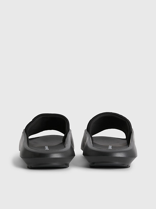black recycelte hybrid-slippers für damen - calvin klein jeans