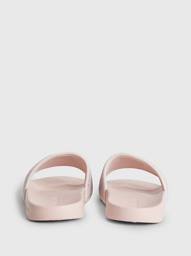pink slippers aus recyceltem material für damen - calvin klein jeans