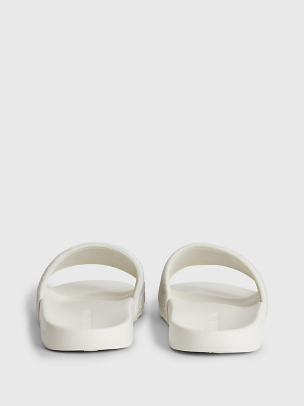 CREAMY WHITE/MERINO Slippers aus recyceltem Material für Damen CALVIN KLEIN JEANS