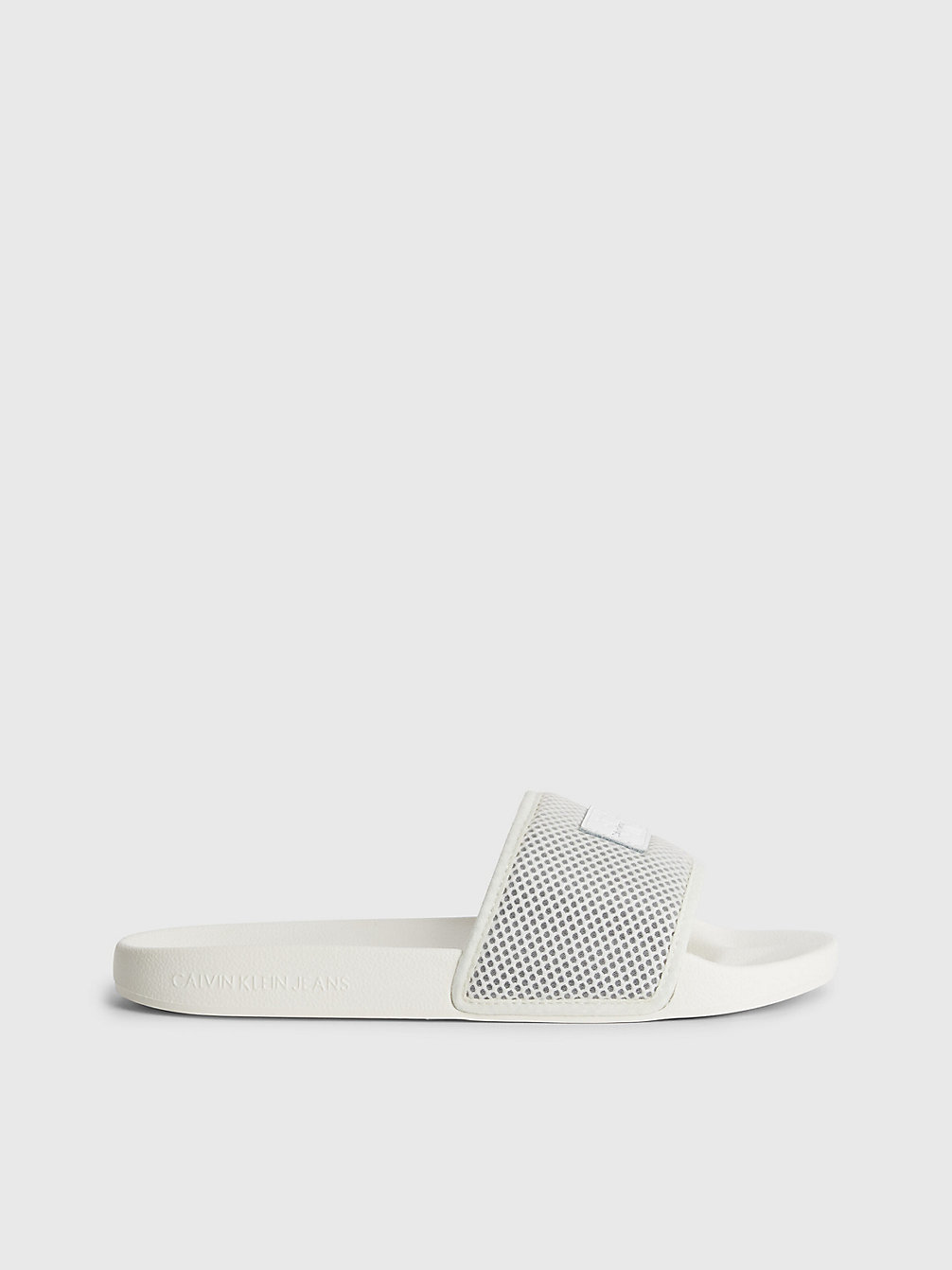 CREAMY WHITE/MERINO Slippers Aus Recyceltem Material undefined Damen Calvin Klein