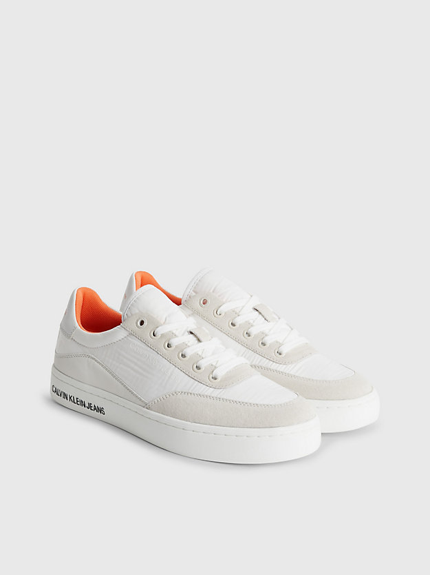 WHITE/CREAMY WHITE Recycled Trainers for women CALVIN KLEIN JEANS