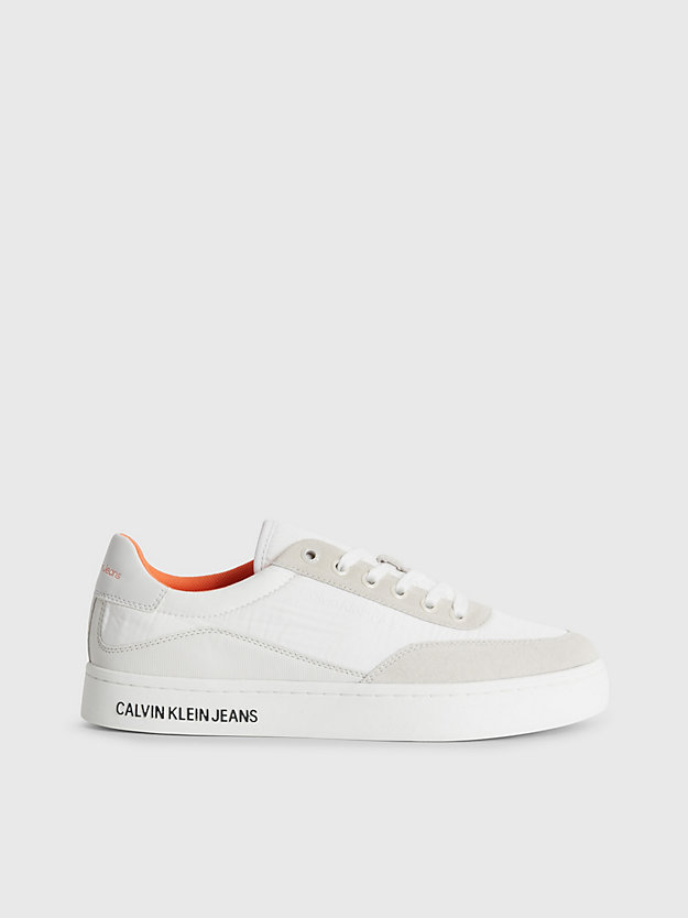 WHITE/CREAMY WHITE Recycled Trainers for women CALVIN KLEIN JEANS