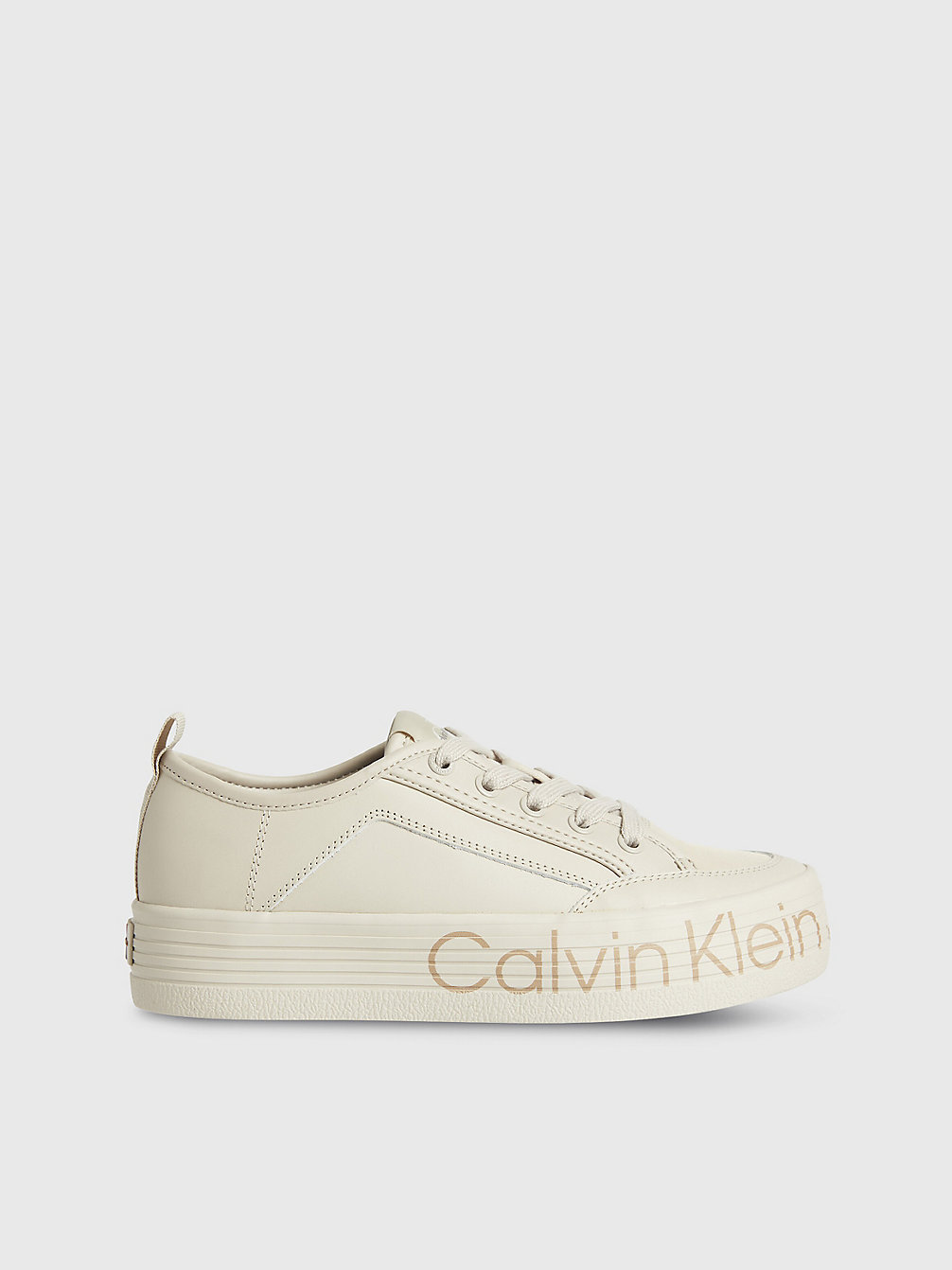 EGGSHELL > Leren Plateau Sneakers > undefined dames - Calvin Klein