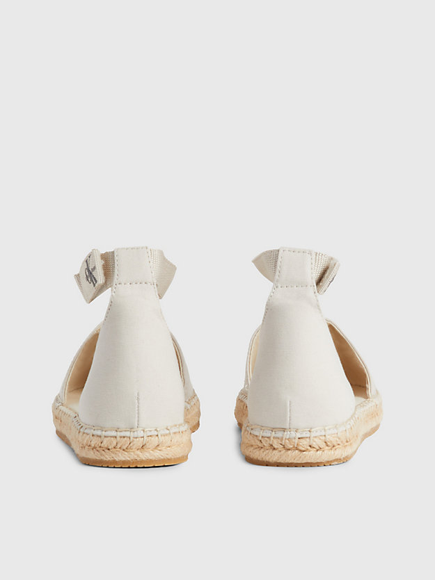 EGGSHELL Recycled Canvas Espadrille for women CALVIN KLEIN JEANS