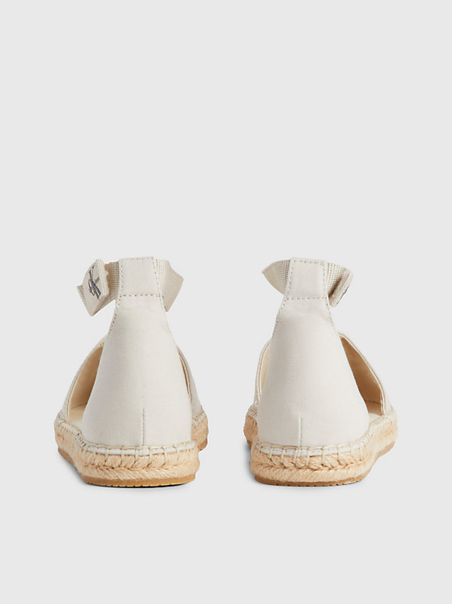beige recycled canvas espadrille for women calvin klein jeans