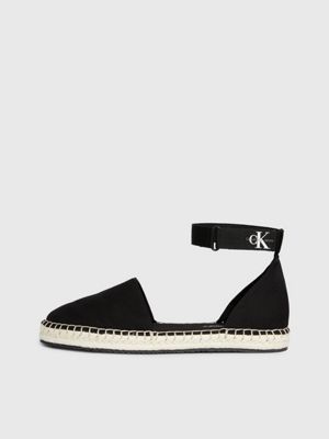 black canvas espadrille for women calvin klein jeans