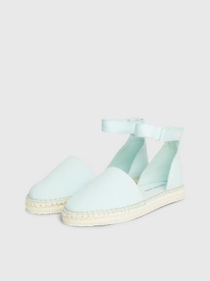 blue glass canvas espadrille for women calvin klein jeans