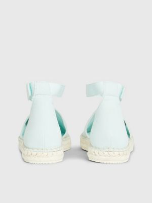 blue glass canvas espadrille for women calvin klein jeans