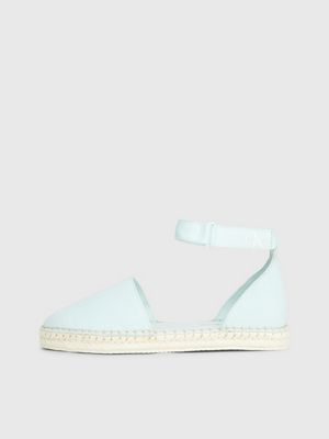 blue glass canvas espadrille for women calvin klein jeans