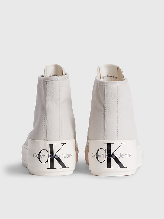 EGGSHELL Buty sportowe za kostkę na platformie z przetworzonych materiałów dla Kobiety CALVIN KLEIN JEANS