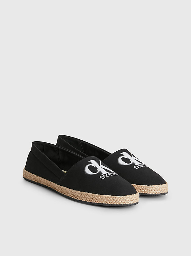BLACK Recycled Canvas Espadrilles for women CALVIN KLEIN JEANS
