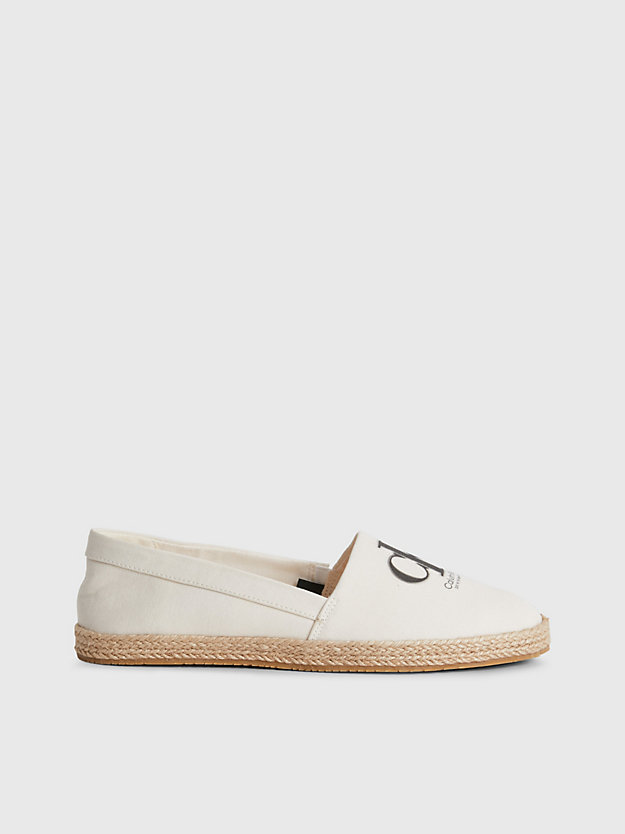 ANCIENT WHITE Recycled Canvas Espadrilles for women CALVIN KLEIN JEANS