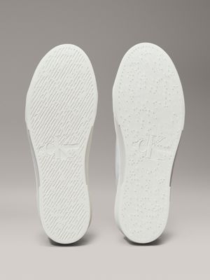 Calvin klein zolah hot sale flatform trainers white canvas