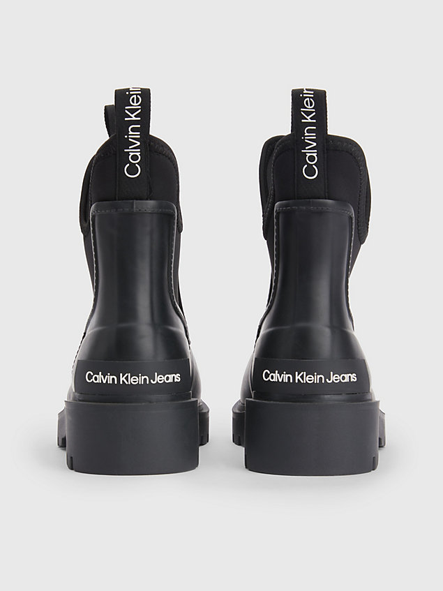 black chelsea rain boots for women calvin klein jeans