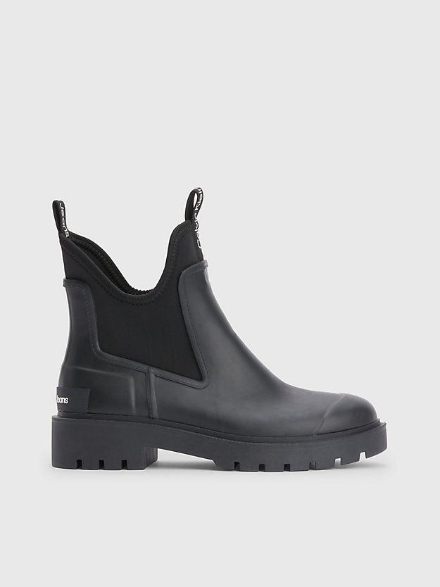 black chelsea rain boots for women calvin klein jeans
