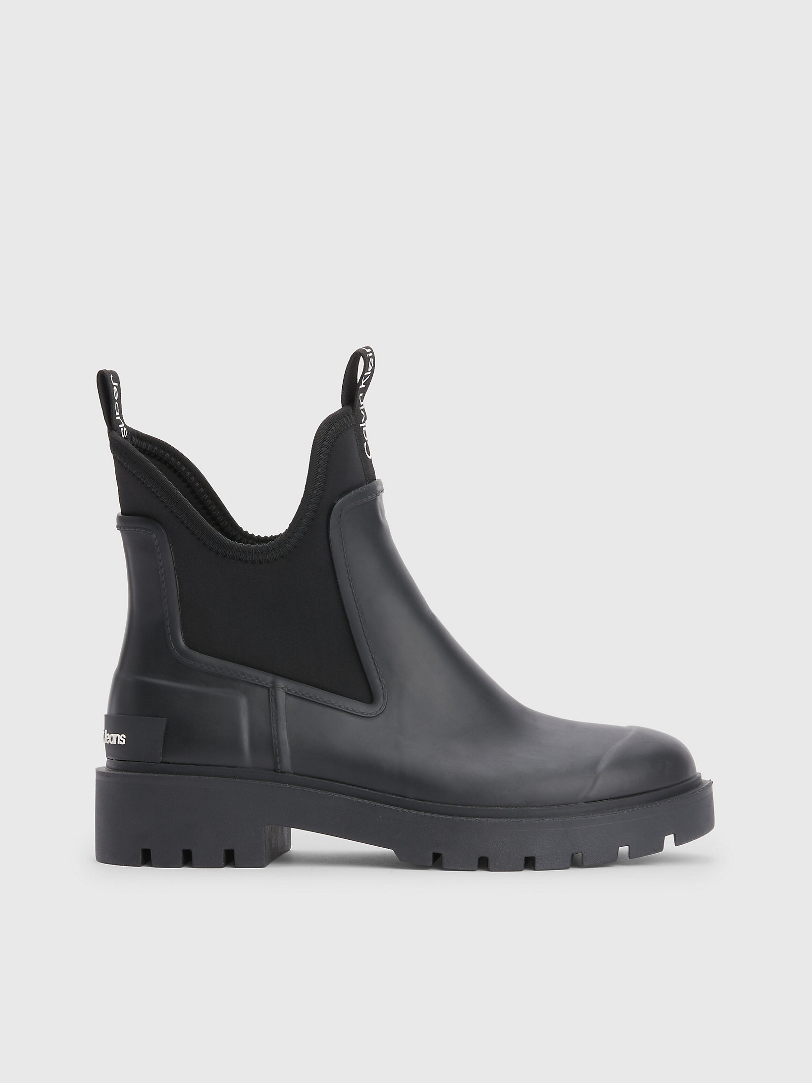 Black Chelsea Rain Boots undefined women Calvin Klein