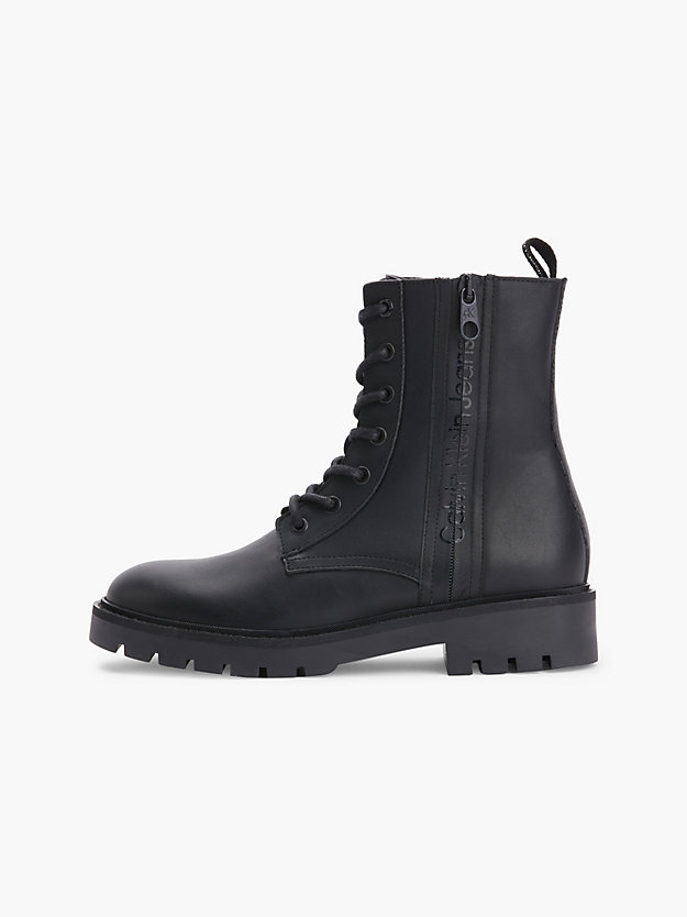 BLACK Leather Boots for women CALVIN KLEIN JEANS