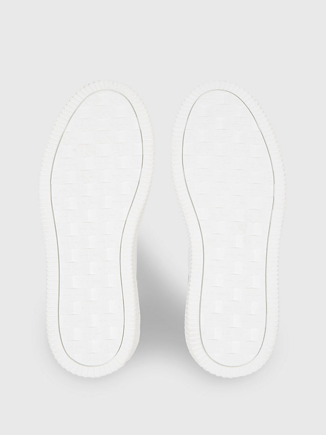 baskets en cuir white pour femmes calvin klein jeans