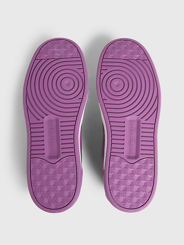 zapatillas de ante purple de mujer calvin klein jeans
