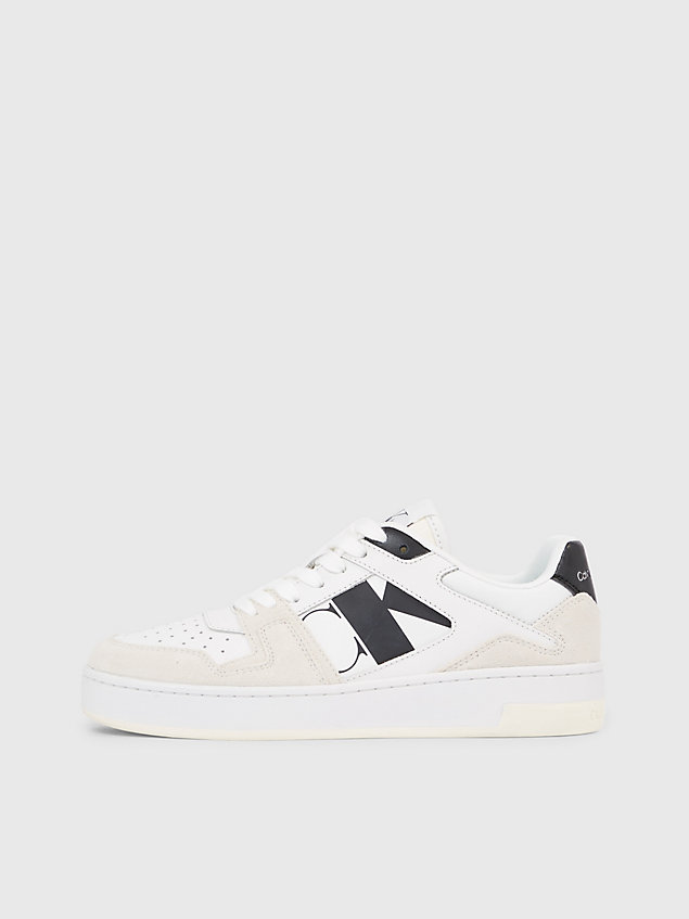 white suede trainers for women calvin klein jeans
