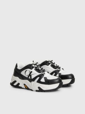 Vibram Chunky Trainers aus Leder Calvin Klein YW0YW01063BEH