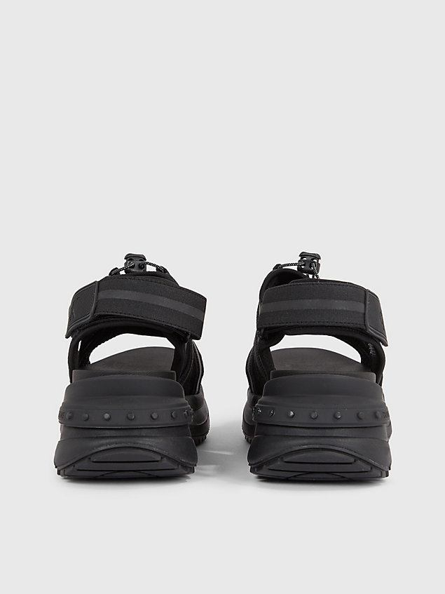 sandali in design ibrido riciclato black da donna calvin klein jeans